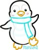 ♥ Pinguin 1 ♥ Appli 13x18