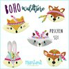 Set for baby shoes BOHO Forest animals