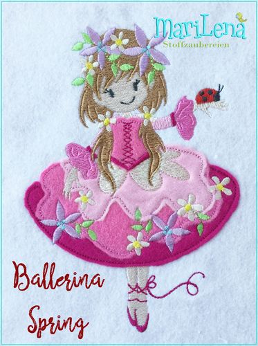 ♥ Ballerina Spring ♥ Appli 13x18